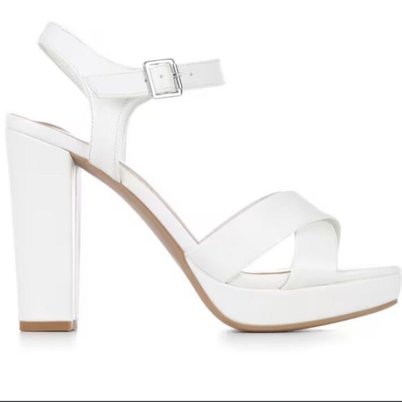 DELICIOUS CRISS-CROS BLOCK HEEL PLATFORM OPEN TOE PLATFORM ESPADRILLE SANDAL R3 - Picture 4 of 16